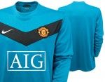 Seconda maglia da portiere del Manchester United 2009-2010 Seconda maglia da portiere del Manchester United 2009-2010
