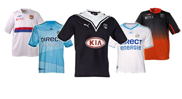 Maglie Bordeaux, Lione, Marsiglia 2009-2010
