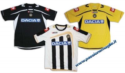 Le tre nuove maglie dell'Udinese 2009-2010 Le tre nuove maglie dell'Udinese 2009-2010