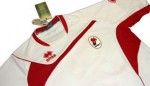 Un particolare della prima maglia del Bari 2009-2010 Un particolare della prima maglia del Bari 2009-2010