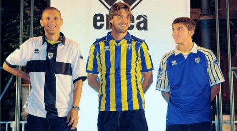 Le maglie del Parma 2009-2010