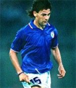Roberto Baggio durante i Mondiali del 1990