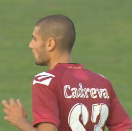 La maglia di Candreva con il cognome errato "Cadreva"