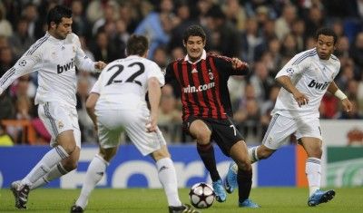 Pato in Real Madrid-Milan di Champions League Pato in Real Madrid-Milan di Champions League