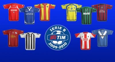 Le maglie della Serie B 2009-2010 disegnate in alta qualità