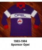 Fiorentina 1983-84 con sponsor Opel