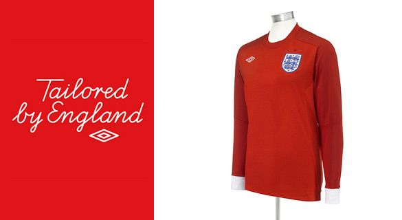 Maglia Inghilterra away rossa 2010