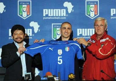 Presentazione della maglia azzurra 2010