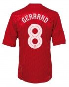 Il retro della nuova maglia dei Reds 2010-2012