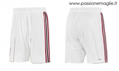 Calzoncini bianchi Milan 2010-11
