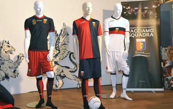 Le maglie nuove del Genoa 2010 2011 realizzate dall Asics