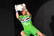 Verde il colore della maglia da portiere della Sampdoria Maglia da portiere Sampdoria 2010-11