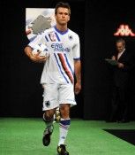 La seconda maglia della Sampdoria 2010-2011, bianca Seconda maglia Sampdoria 2010-11