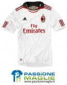 La casacca del Milan bianca da trasferta Maglia  Milan away 2010-2011