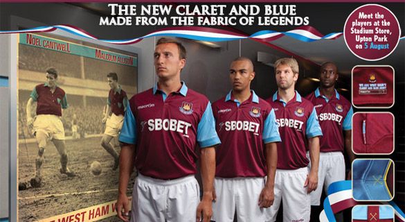 Kit home West Ham