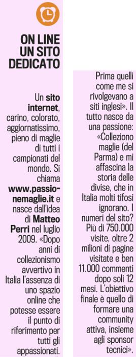 Intervista della Gazzetta dello Sport