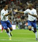 La nuova maglia inglese nella partita Inghilterra-Bulgaria Una fase del match contro la Bulgaria