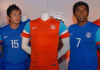 La maglia rossa della nazionale indiana Seconda maglia India 2010
