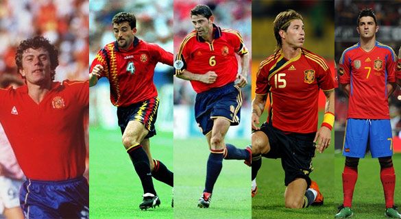 Maglie Spagna 1982-2011