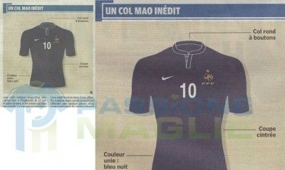 Prime immagini della nuova maglia della Francia by Nike Disegno maglia Francia Nike 2011