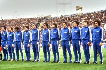 La tuta adidas dell'Italia ai Mondiali del 1978