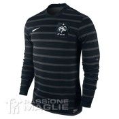 Prima divisa da portiere della Francia 2011-2012 con Nike Maglia portiere Francia 2011-2012