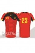 Disegno ufficiale Burrda delle maglie del Belgio 2011-2012