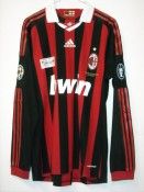Maglia del Milan 2009-2010 usata contro il Palermo