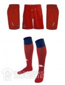 Anteprima calzoncini e calzettoni del Cagliari rossi 2011-2012 Kappa