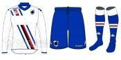 Anteprima divisa away Sampdoria 11-12