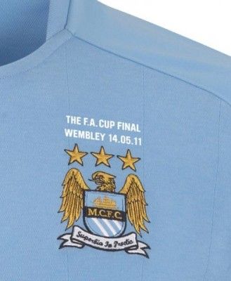 Ricamo celebrativo finale di FA Cup maglia del Manchester City