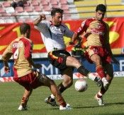 Fase di gioco di Messina-Livorno