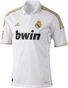 Prima maglia del Real Madrid 2011-2012 bianca con inserti in oro Maglia home Real Madrid Adidas 2011-12