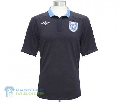 Seconda maglia dell'Inghilterra 2011 di colore blu Maglia away Inghilterra 2011 Umbro