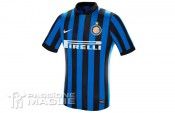Prima maglia nerazzurra dell'Inter 2011-2012 Nike Maglia Inter home 2011-2012