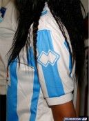 Particolare della manica sinistra, prima maglia Pescara 2011-2012