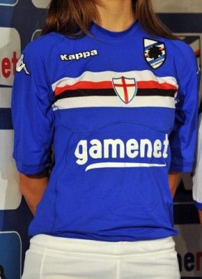 Prima maglia della Sampdoria 2011-2012 Maglia home Sampdoria 2011-12 Kappa