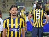 Molinari con la prima divisa della Juve Stabia Prima maglia Juve Stabia 2011-2012