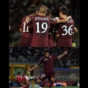 Fasi di gioco della partita Torino-Lumezzane di Coppa Italia