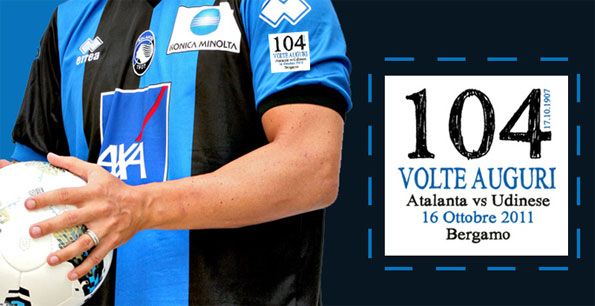 Maglia celebrativa per l'Atalanta in occasione dei 104 anni