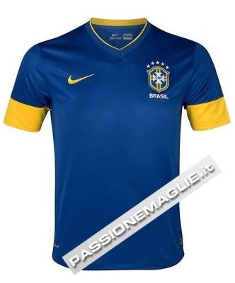 Seconda maglia blu del Brasile 2012