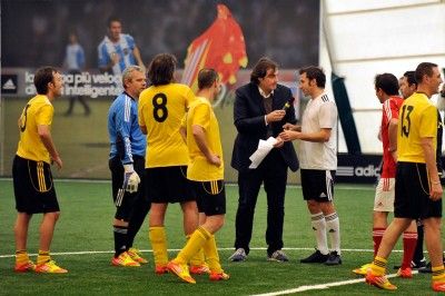 Del Piero durante l'evento Adidas miCoach