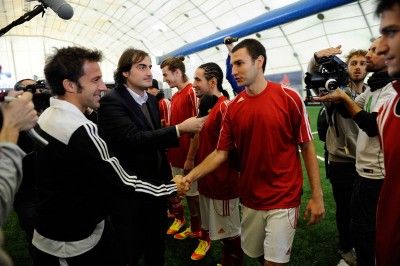 Del Piero incontra i calciatori di Fubles