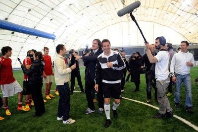 Del Piero arriva all'evento Adidas miCoach