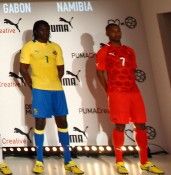 I kit di Gabon e Namibia per il 2012 Divise Gabon e Namibia Puma 2012
