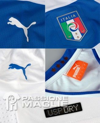 Particolari maglia Italia trasferta 2012