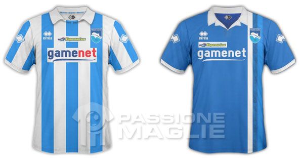 Pescara 1 Pescara prima e seconda maglia 2011-12