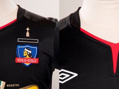 Dettagli seconda maglia Colo-Colo Particolare maglia Colo-Colo away 2012