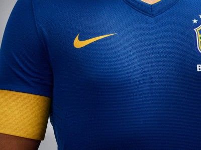 Brasile away 2012 Nike Fronte maglia Brasile trasferta 2012-2013