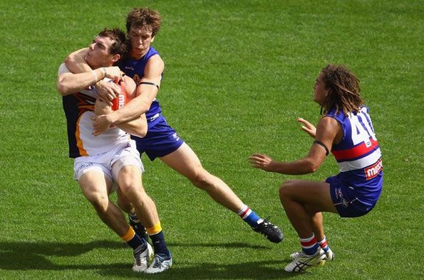 Partita tra Eagles e Bulldogs Match Eagles-Bulldogs AFL 2012